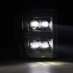 Купити Передні фари Ford Super Duty 2008-2010 LED NOVA серія чорні AlphaRex AHL-FD08-G2-N-B