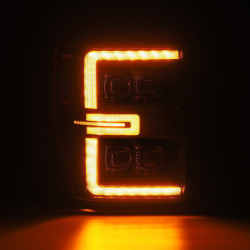 Купити Передні фари Ford Super Duty 2008-2010 LED NOVA серія чорні AlphaRex AHL-FD08-G2-N-B