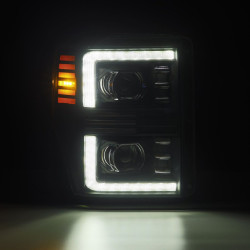 Купити Передні фари Ford Super Duty 2008-2010  PRO серія чорні AlphaRex AHL-FD08-P-S-B