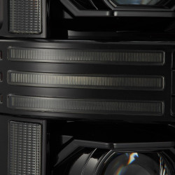 Купити Передні фари Ford Super Duty 2008-2010  PRO серія колір Alpha-Black AlphaRex AHL-FD08-P-S-FLB