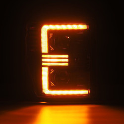 Купити Передні фари Ford Super Duty 2008-2010  PRO серія колір Alpha-Black AlphaRex AHL-FD08-P-S-FLB