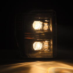 Купити Передні фари Ford Super Duty 2008-2010  PRO серія колір Alpha-Black AlphaRex AHL-FD08-P-S-FLB