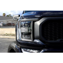 Купити Передні фари Ford F150 2021-2022 LED LUXX серія чорні AlphaRex AHL-FF21-G2-PL-SA-B