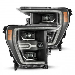 Купити Передні фари Ford F150 2021-2022 LED LUXX серія чорні AlphaRex AHL-FF21-G2-PL-SA-B