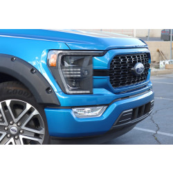 Купити Передні фари Ford F150 2021-2022  PRO серія чорні AlphaRex AHL-FF21-P-S-B