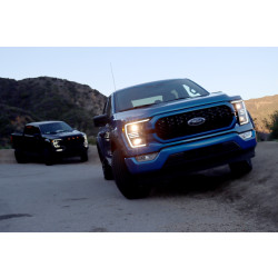 Купити Передні фари Ford F150 2021-2022  PRO серія чорні AlphaRex AHL-FF21-P-S-B