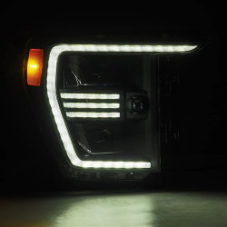 Купити Передні фари Ford F150 2021-2022  PRO серія чорні AlphaRex AHL-FF21-P-S-B