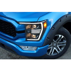 Купити Передні фари Ford F150 2021-2022  PRO серія чорні AlphaRex AHL-FF21-P-S-B