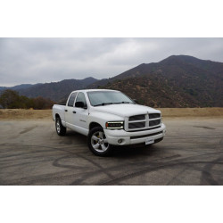 Купити Передні фари Dodge Ram 1500 Classic 2002-2005 LED NOVA серія чорні AlphaRex AHL-DR02-N-B