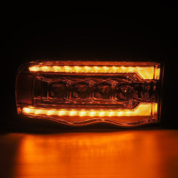 Купити Передні фари Dodge Ram 1500 Classic 2002-2005 LED NOVA серія хром AlphaRex AHL-DR02-N-C