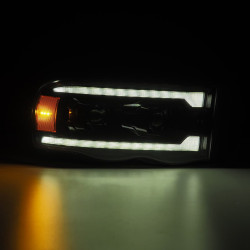 Купити Передні фари Dodge Ram 1500 Classic 2002-2005 LED LUXX серія колір Alpha-Black AlphaRex AHL-DR02-PL-SA-FLB