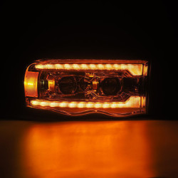 Купити Передні фари Dodge Ram 1500 Classic 2002-2005  PRO серія хром AlphaRex AHL-DR02-P-S-C