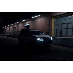 Купити Передні фари Lexus GX460 2014-2019 LED NOVA серія чорні AlphaRex AHL-LG14-N-B