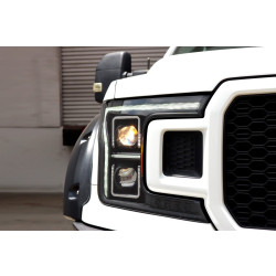 Купити Передні фари Ford F150 2018-2020 G2 Style PRO серія чорні AlphaRex AHL-FF18-G2-P-S-B