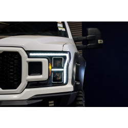 Купити Передні фари Ford F150 2018-2020 LED G2 Style LUXX серія чорні AlphaRex AHL-FF18-G2-PL-SA-B