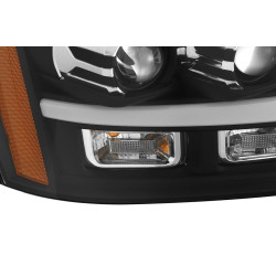 Купити Передні фари Chevy Tahoe 2007-2013 LED G2 Style LUXX серія чорні AlphaRex AHL-CT07-PL-SA-B