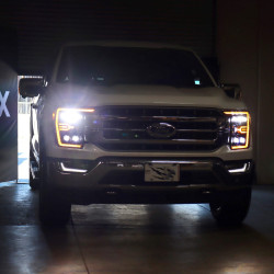 Купити Передні фари Ford F150 2021-2022 LED NOVA серія чорні AlphaRex AHL-FF21-G2-N-B