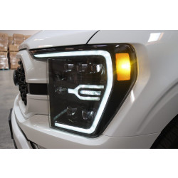Купити Передні фари Ford F150 2021-2022 LED NOVA серія колір Alpha-Black AlphaRex AHL-FF21-G2-N-FLB