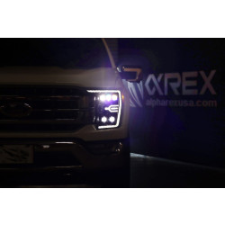 Купити Передні фари Ford F150 2021-2022 LED NOVA серія колір Alpha-Black AlphaRex AHL-FF21-G2-N-FLB