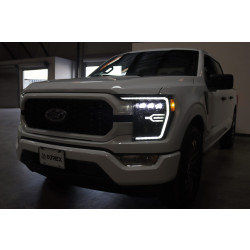 Купити Передні фари Ford F150 2021-2022 LED NOVA серія колір Alpha-Black AlphaRex AHL-FF21-G2-N-FLB