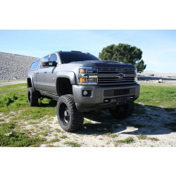 Купити Передні фари Chevrolet Silverado 3500HD 2015-2019 LED NOVA серія хром / хром Grill вставка AlphaRex AHL-CL215-N-SA-C..