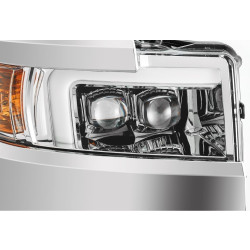 Купити Передні фари Chevrolet Silverado 3500HD 2015-2019 LED NOVA серія хром / хром Grill вставка AlphaRex AHL-CL215-N-SA-C..
