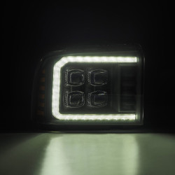 Купити Передні фари Ford F250 2005-2007 LED NOVA серія чорні AlphaRex AHL-FD05-N-B