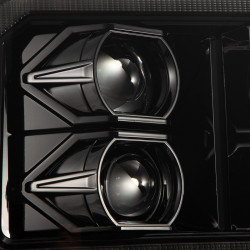 Купити Передні фари Ford F250 2005-2007 LED LUXX серія колір Alpha-Black AlphaRex AHL-FD05-PL-SA-FLB