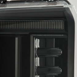 Купити Передні фари Ford F250 2005-2007 LED LUXX серія колір Alpha-Black AlphaRex AHL-FD05-PL-SA-FLB