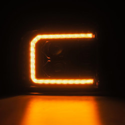 Купити Передні фари Ford F250 2005-2007 LED LUXX серія колір Alpha-Black AlphaRex AHL-FD05-PL-SA-FLB