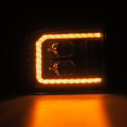 Купити Передні фари Ford F250 2005-2007 LED LUXX серія чорні AlphaRex AHL-FD05-PL-SA-B