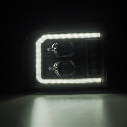 Купити Передні фари Ford F250 2005-2007 LED LUXX серія чорні AlphaRex AHL-FD05-PL-SA-B