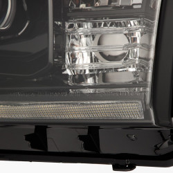 Купити Передні фари Toyota Tundra 2007-2013 LED PRO серія колір Alpha-Black AlphaRex AHL-TUN07-G2-P-S-FLB