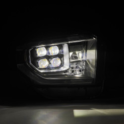 Купити Передні фари Toyota Tundra 2014-2021 LED NOVA серія чорні AlphaRex AHL-TUN14-G2-N-B