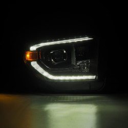 Купити Передні фари Toyota Tundra 2014-2021 LED LUXX серія чорні AlphaRex AHL-TUN14-G2-PL-SA-B