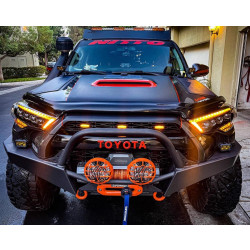 Купить Передние фары Toyota 4Runner 2014-2022 G2 Style NOVA серия черные AlphaRex AHL-T414-G2-N-B