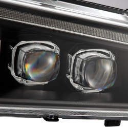 Купити Передні фари Chevrolet Silverado 2003-2006 LED NOVA серія чорні AlphaRex AHL-CL03-N-B