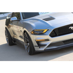 Купити Передні фари Ford Mustang 2018+  NOVA серія чорні AlphaRex AHL-FM18-N-B