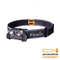 Купити Ліхтар налобний для бігу Fenix HM65R-DT, фіолетовий