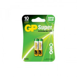 Купити Батарейка GP SUPER ALKALINE 1.5V 24A-U2 лужна, LR03, AAA