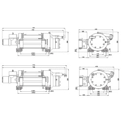 Купить Лебедка гидравлическая Hammer Winch 6123 кг стальной корпус