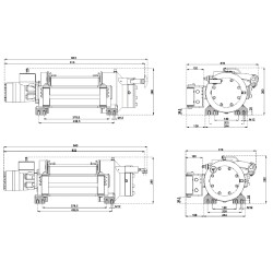 Купить Лебедка гидравлическая Hammer Winch 7032 кг стальной корпус