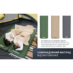 Buy Samonadvyna mattress 5 cm Naturehike NH20dz003, dark green