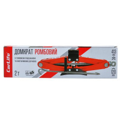 Купить Домкрат ромбов CarLife 2т 120-413мм с резиновой подушкой SJ227