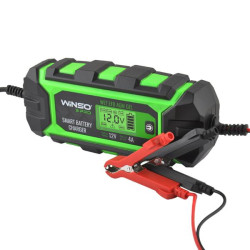 Buy WINSO PRO 12V battery charger, 4A LCD