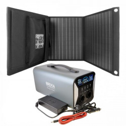 Купить Комплект Brevia Портативная зарядная станция 1000W LifePo4 + Солнечная панель 100W