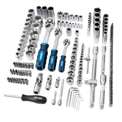 Купить Профессиональный набор инструментов в кейсе MÖLDER 1/2", 1/4", 3/8" 72Т, CR-V, 151ед.