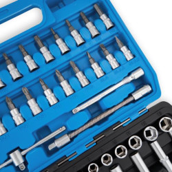 Купить Профессиональный набор инструментов в кейсе MÖLDER 1/4" 72 T, CR-V, 56ед.