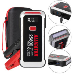 Купить Пусковое устройство Alligator Jump Starter 1500A/2500A 25800mAh со Smart-клемами