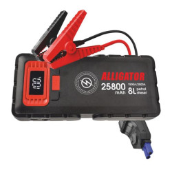 Купить Пусковое устройство Alligator Jump Starter 1500A/2500A 25800mAh со Smart-клемами и беспроводной зарядкой